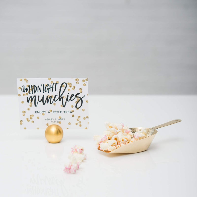 Weddingstar Classic Round Place Brushed Gold Card Holder, 0.4 x 1 x 1 inches - Image 3